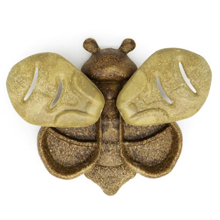 Bee Shaped Feeder Hamster Gerbil Chinchilla Foraging Bowl Edible Food Dish