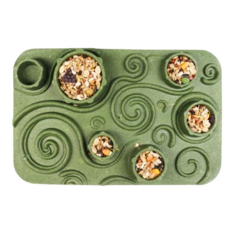 Puzzle Feeder Small Animal Food Bowl Foraging Toy Cage Enrichment (Large)