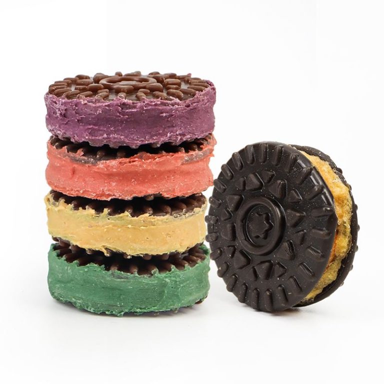 Dog Oreo Cookies Carob and Fruit Flavor Puppy Biscuits
