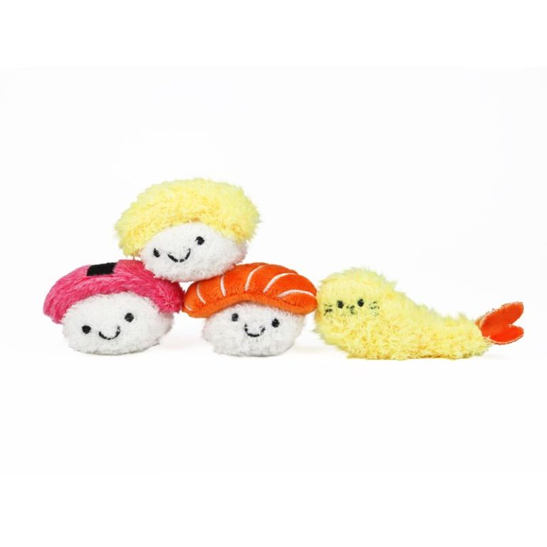 Plush Sushi Cat Toys with Silvervine Catnip Stuffed