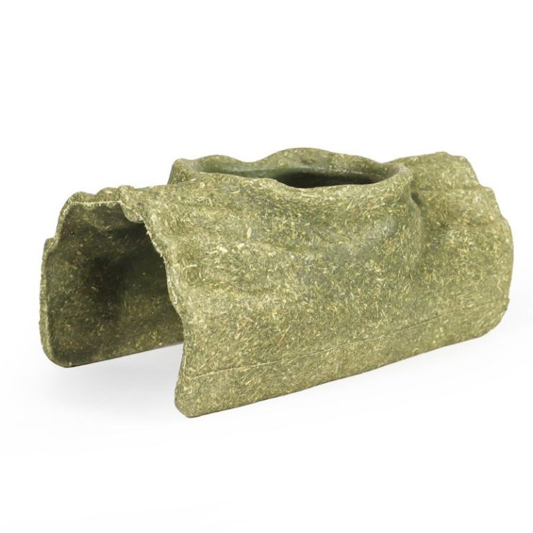 Tree Trunk Hideout Edible Hamster Hide Timothy Hay Small Pet House