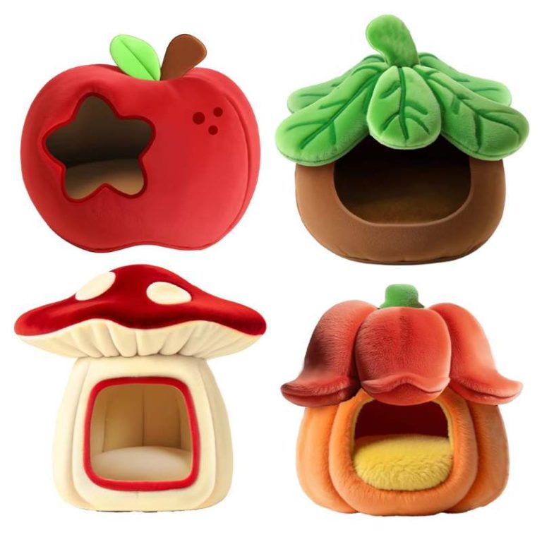 Covered Cat Bed Cave Igloo House Hideaway