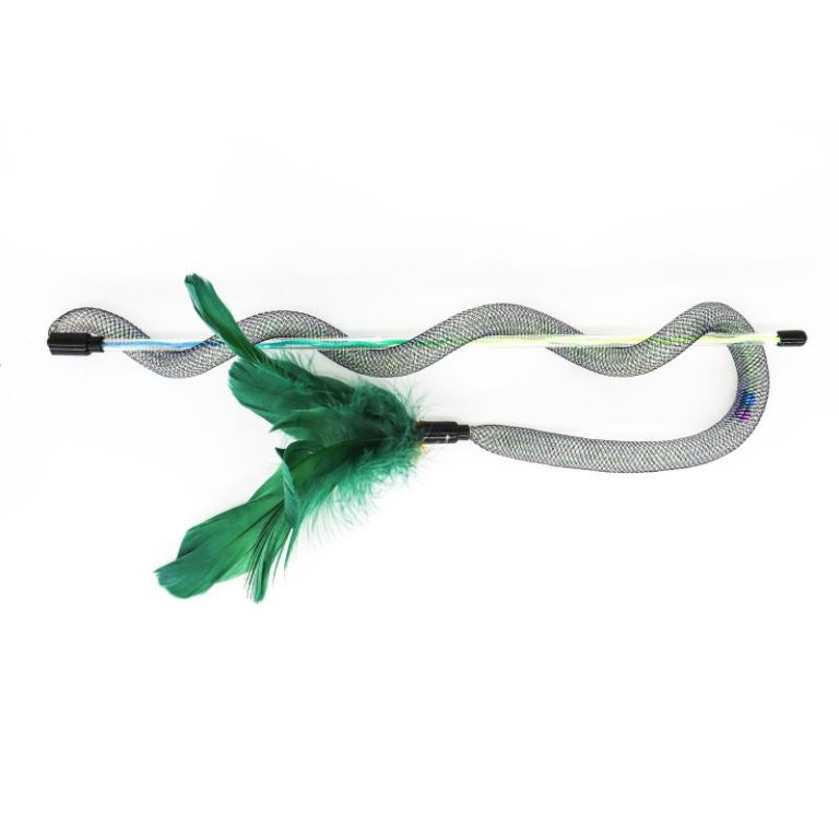 Elastic Snake Feather Wand Cat Toy Wholesale