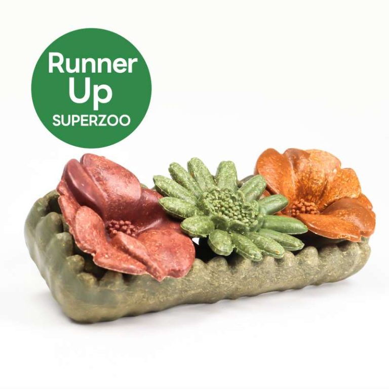 Flower Patch Small Animal Chew Toy Set, Natural Habitat Décor Edible Gnawing Fun