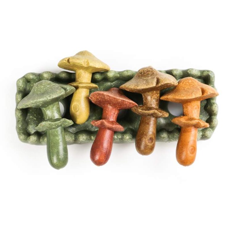 Mushroom Patch Natural Gnawing Toys for Small Animals, Chinchilla Gerbil Hamster Chews