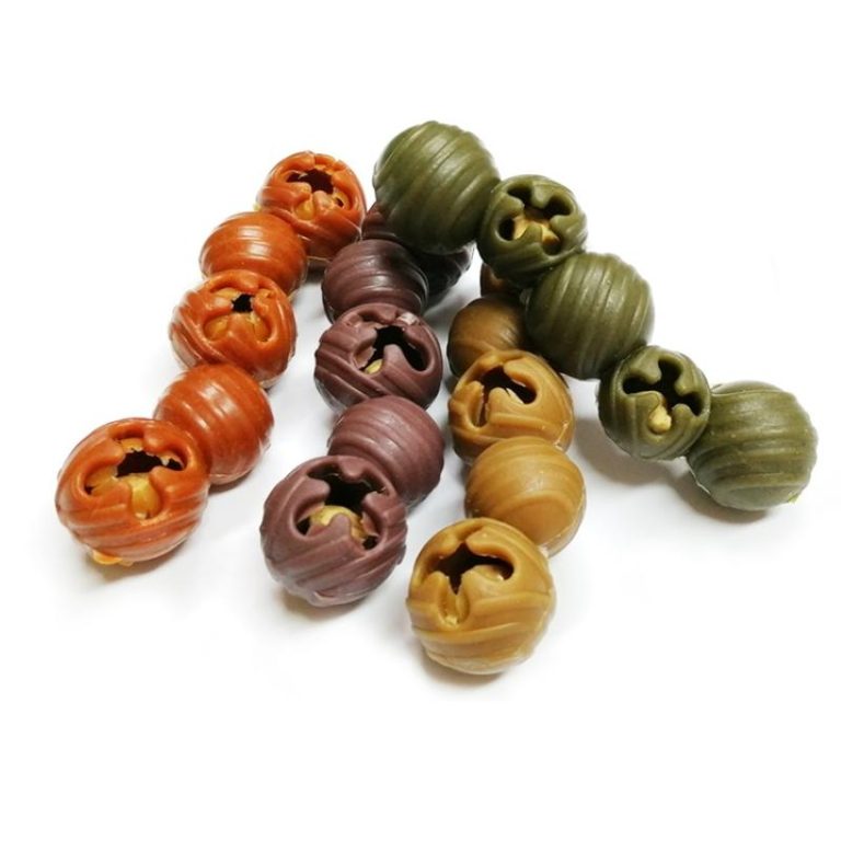 Rattling Chicken Meatball Dental Dog Treats, Breath-Freshening Chew Balls Puppy Training Treats