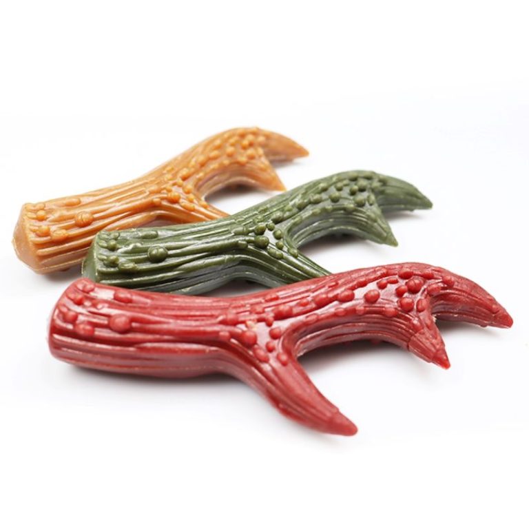Antler Dog Treats Safe Puppy Chews in Chicken, Smoked & Mint Flavor