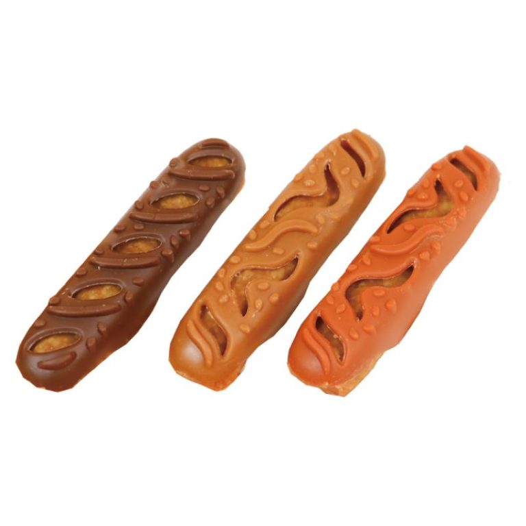 Dog Baguettes, Canine Bakery Treats, Pumpkin Carrot and Carob Flavor