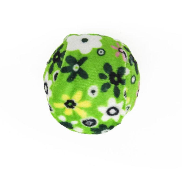Rolling Ball Cat Toy Chaser, Catnip Stuffed, Green