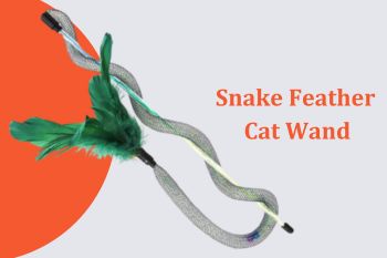 wholesale snake feather cat wand